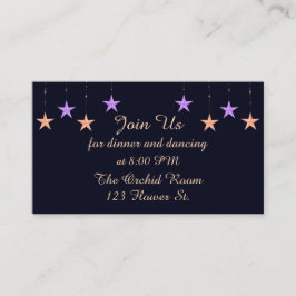 Cartões de recepção de noites árabes