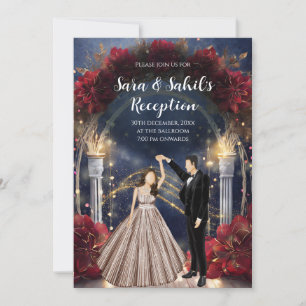 Cartões de recepção indianos Convites Sangeet