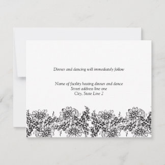 Cartões De Recepção Para Convites De Casamento