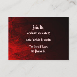 Cartões de Recepção Rosa Gótico