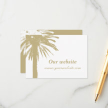 Cartões de recinto de casamento de praia íntimo pe