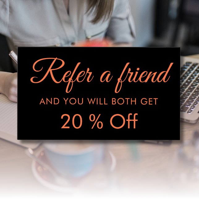 Cartões de Referência Simples, Elegantes, de Coral (Criador carregado)