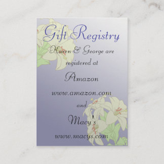 Cartões de Registro de Casamento Personalizados