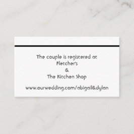 Cartões de registro de casamento "Scribbles"