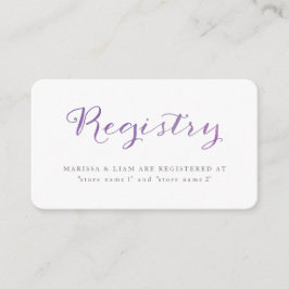 Cartões De Registro De Cores Aquáticas De Amor Pur