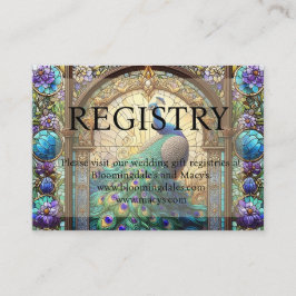 Cartões de Registro de Presentes de Casamento de P