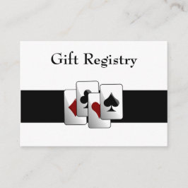 Cartões de Registro do Presente de Casamento de La