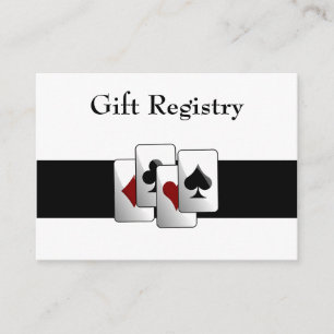 Cartões de Registro do Presente de Casamento de La