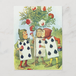 Cartões de Reprodução pintando o Rosa Bush