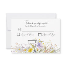 Cartões de Resposta Casamento Florada de Primavera