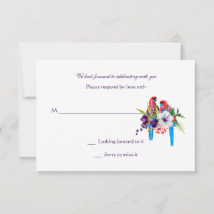 Cartões de Resposta de Aves Tropicais