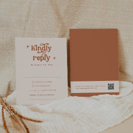 Cartões de Resposta de Casamento Boho