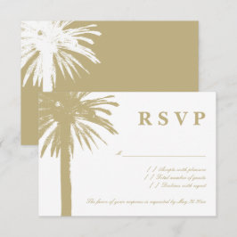 Cartões de resposta de casamento da RSVP Beach