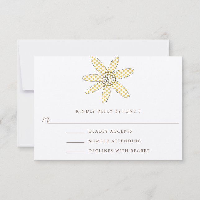 Cartões de Resposta de Casamento de Árvore Flor Wh (Frente)