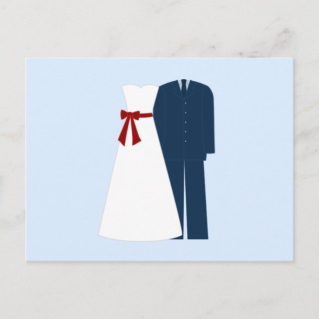 Cartões de Resposta de Casamento Militar (Frente)