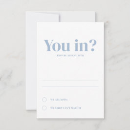 Cartões de Resposta de Casamento Oval Mínimo