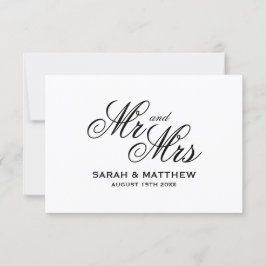 Cartões de resposta de casamento RSVP de elegância