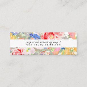 Cartões de Resposta de Inclusão de Aquarela Floral