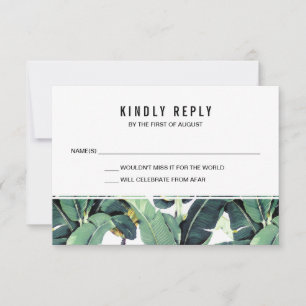 Cartões de Resposta de RSVP para Casamento em Plan
