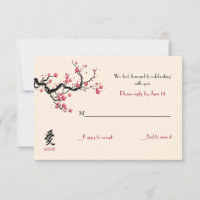 Cartões de Resposta Personalizados Love Branch