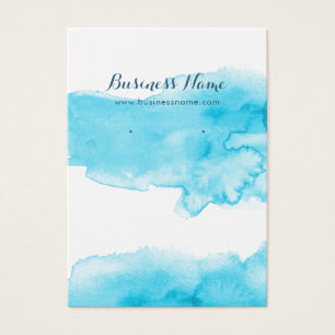 Cartões de ressonância em turquesa com aquarela