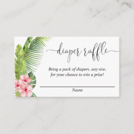 cartões de rifa de fraldas para chá de bebê de hib