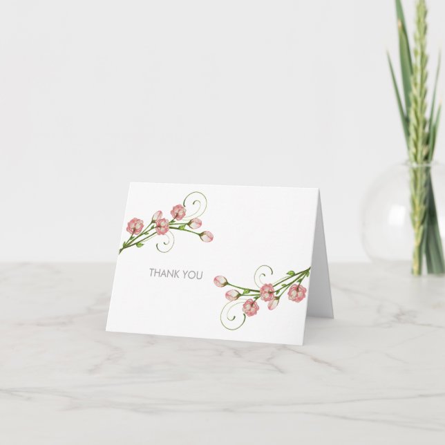 Cartões de Rosas de Jardim de Agradecimento (Frente)