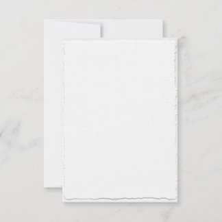 Cartões de RSVP com Modelo de Borda Faux-Deckle Cl