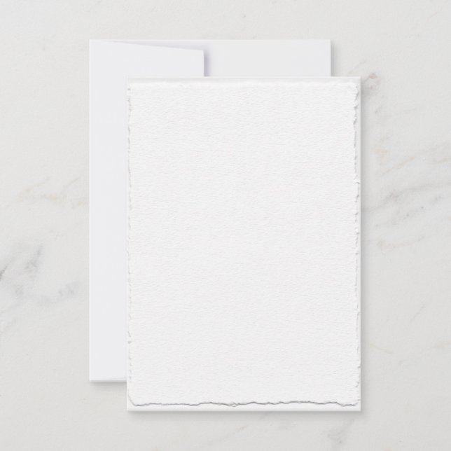 Cartões de RSVP com Modelo de Borda Faux-Deckle Cl (Frente)