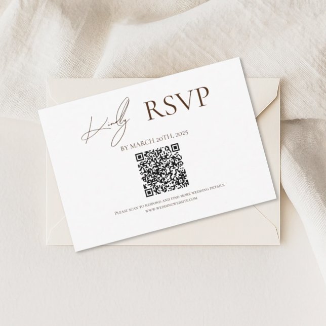 Cartões de RSVP de Casamento Brown Where Forever B (Criador carregado)