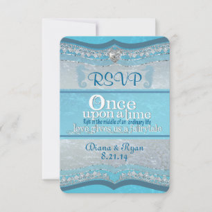 Cartões de RSVP de Casamento Era Uma Vez
