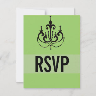 Cartões de RSVP de Casamento Funky Estilo Vegas, V