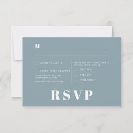 Cartões de RSVP de Casamento Minimalista