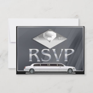 Cartões de RSVP de Casamento Monogramados
