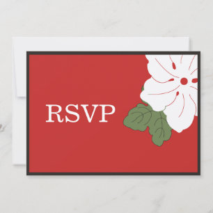 Cartões de RSVP Floral do Havaí