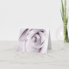 cartões de RSVP rosa roxo