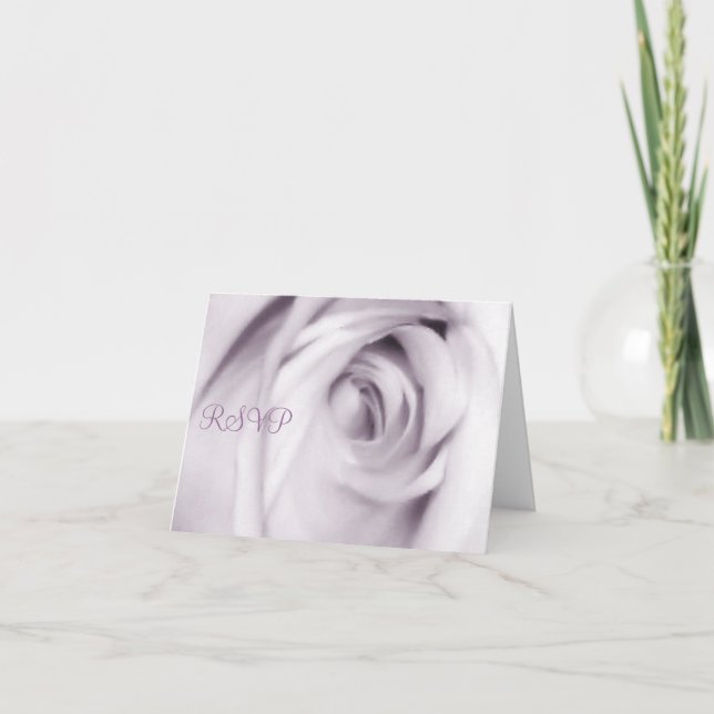 cartões de RSVP rosa roxo (Frente)