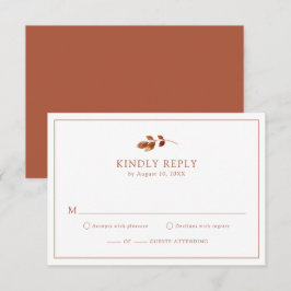 Cartões de RSVP Simples e Elegantes