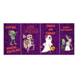 Cartões de Sala de Aula de Halloween para Crianças