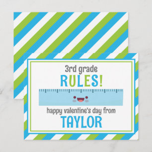 Cartões de sala de aula do Dia dos Namorados da Ré