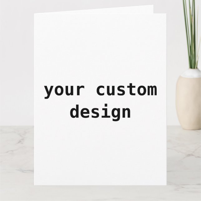 cartões de saudação 8 x 11 grandes (Frente)