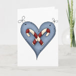 Cartões de saudação cardíaca do cardíaco do Candy<br><div class="desc">Mostre algum amor e romance em namorados ou a qualquer momento do ano com este belo coração canavial. Esta design tem duas canetas doces sobre um fundo em forma de coração. Este design de canas doce parece excelente nestes cartões de saudação</div>