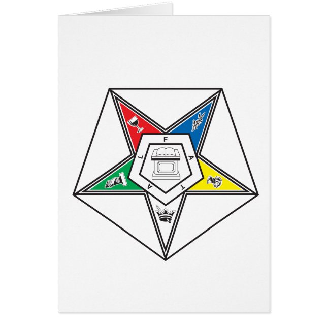 Cartões de Saudação com Emblema da Ordem da Estrel (Frente)