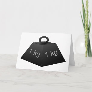 Cartões de saudação com peso de 1KG