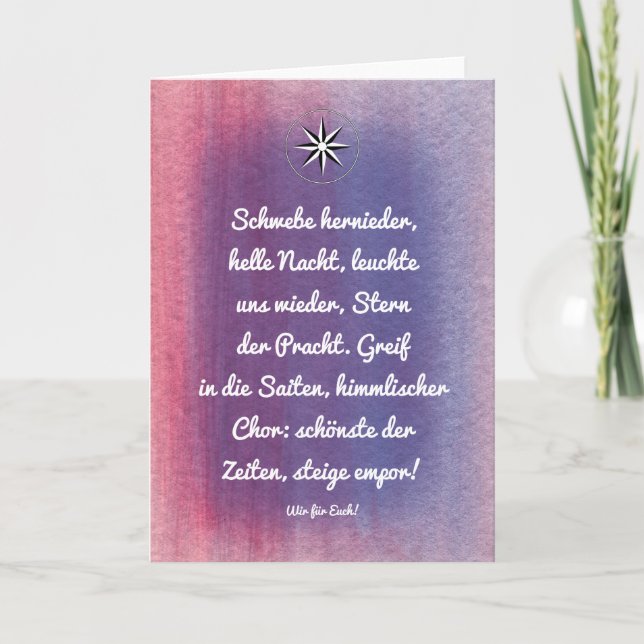 Cartões de Saudação com Poemas (Frente)