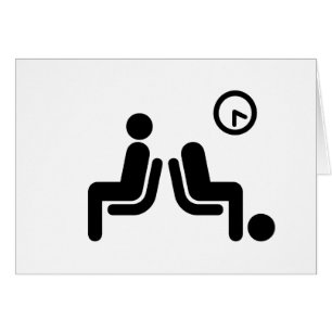 Cartões de saudação com sinal de espera longo