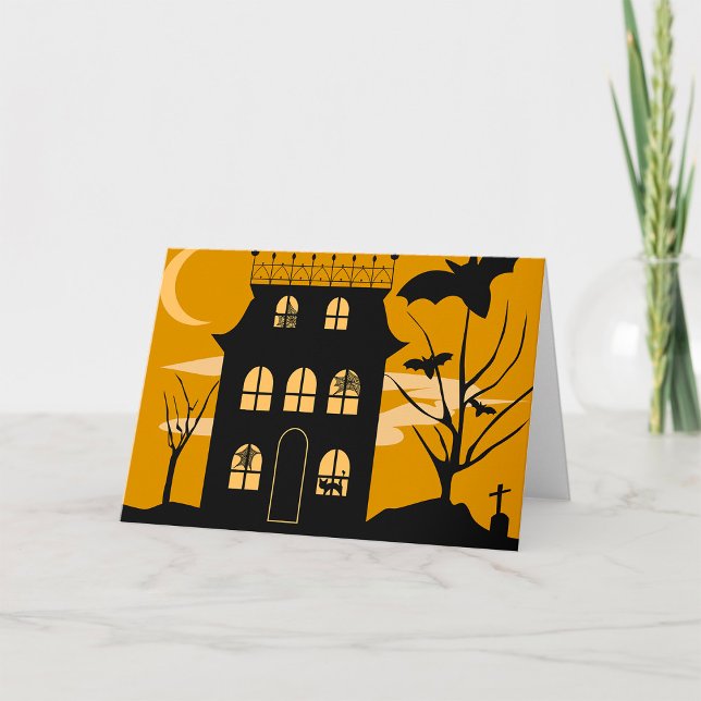 Cartões de saudação da Silhoueen Halloween House (Criador carregado)