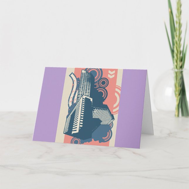 Cartões de saudação de Abstrato da cidade (Criador carregado)