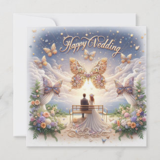 Cartões de Saudação de Casamento Feliz