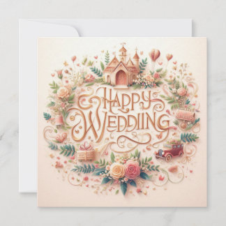 Cartões de Saudação de Casamento Feliz